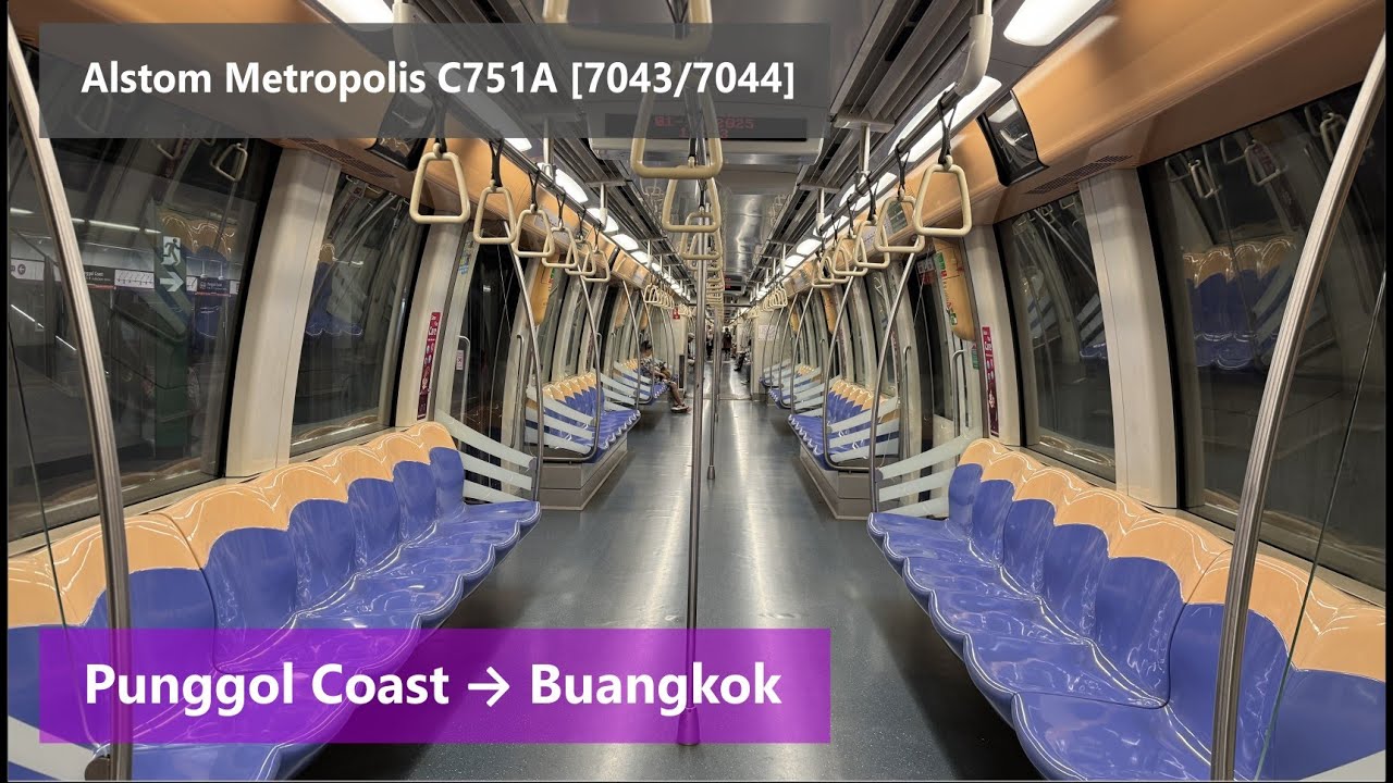 [NEL] SBST Alstom Metropolis C751A – 7043/7044: Punggol Coast → ...