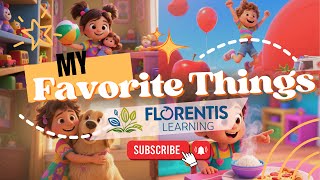 My Favorite Things ESL Song for Kids Vocabulary Song for Beginners Food Toys Colors Animals