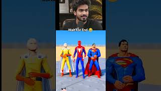 Superheros & Spider-man Power Test 😂 #spiderman #funny #hulk #cartoon #spidey