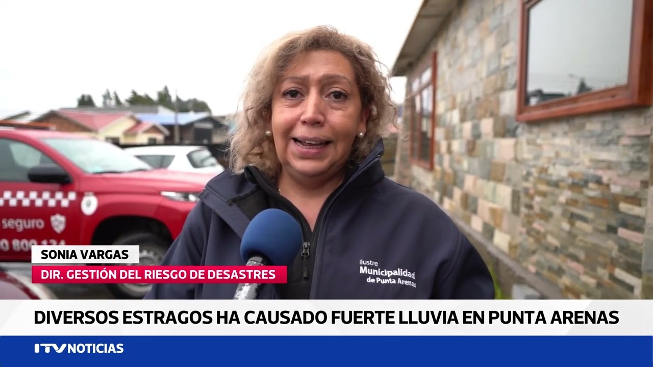 Fuertes lluvias provocan inundaciones y suspensión de tránsito en Punta Arenas