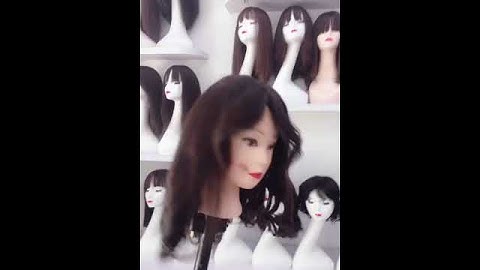 Mái tóc uốn xoăn lơi bằng tóc thật có da đầu tự nhiên#tocgiadreamhair