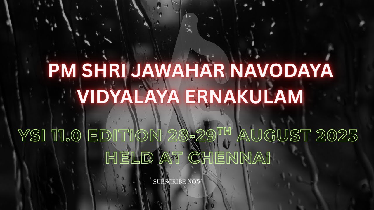 🏆 YOUNG SCIENTIST  INDIA 11.0 EDITION 2025 JNV Ernakulam Wins Big !!