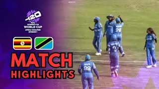 Uganda v Tanzania   Match Highlights   ICC Women's T20 WC Africa Qualifier Division 1