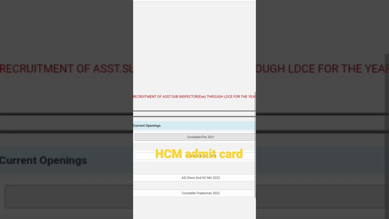 CISF head constable ministerial admit card download 