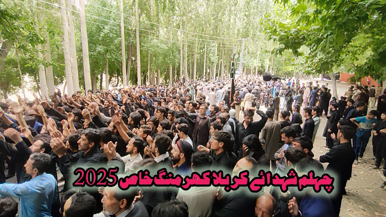 چہلم امام حسین مرکزی جلوس کھڑمنگ خاص