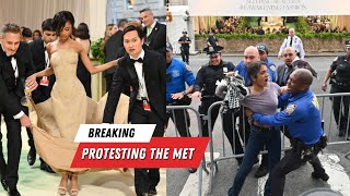 Anti-Israel Activists at the Met Gala