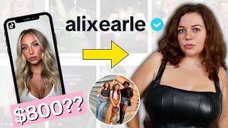 I Spent $800 to Look Like Alix Earle (trying outfits + makeup)