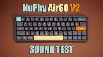 NuPhy Air60 V2 Sound Test - NuPhy Wisteria Switch