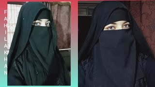 Butterfly Niqab | 1 minute Everyday Hijab Niqab tutorial | Hijab and Niqab Style |@fahilakhan screenshot 2