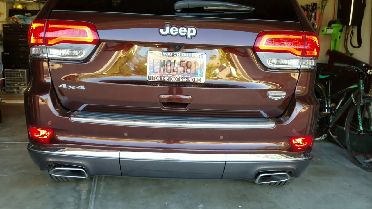 2014 Jeep Grand Cherokee rear lower reflectors converted to park turn