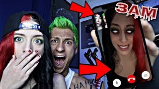 FACETIMING MY GIRLFRIEND AT 3AM!! *OMG SHE ACTUALLY ANSWERED* (SCARY)