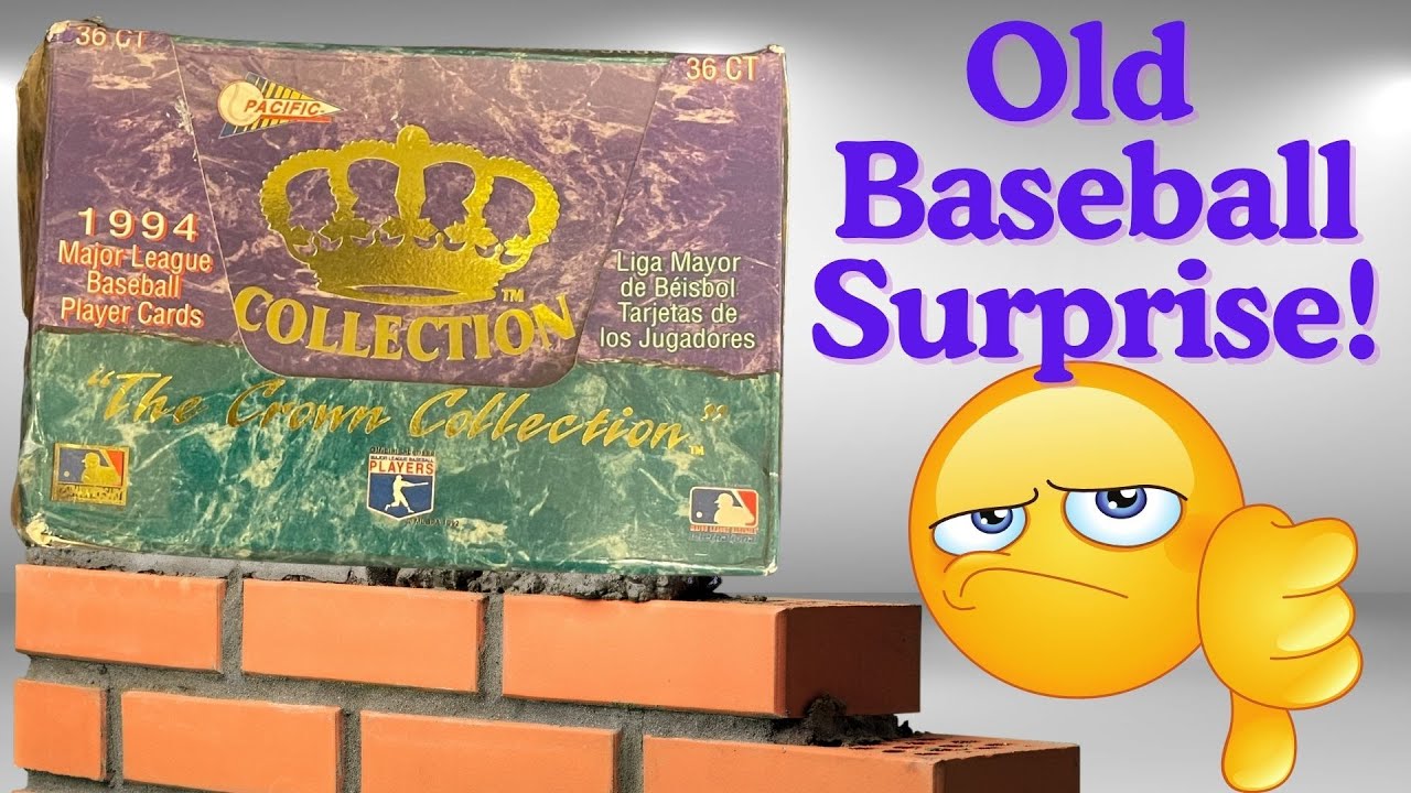 👀1994 Pacific Crown Collection Baseball Box - Brick Laying Day