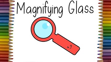 How to Draw a Magnifying Glass | Easy Drawing Tutorials for Kids by Colours and Wonders
