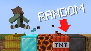 Minecraft, But Walking Spawns Random Blocks