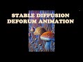MY FIRST ANIMATION with Stable Diffusion v1.4 Deforum