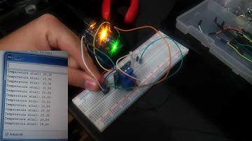 Teste de Sensor LM35 com acionamento de Rele e Arduino
