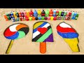 How to make Rainbow Lollipop and Ice Cream with Orbeez, Big Coca Cola, Mirinda, Fanta vs Mentos