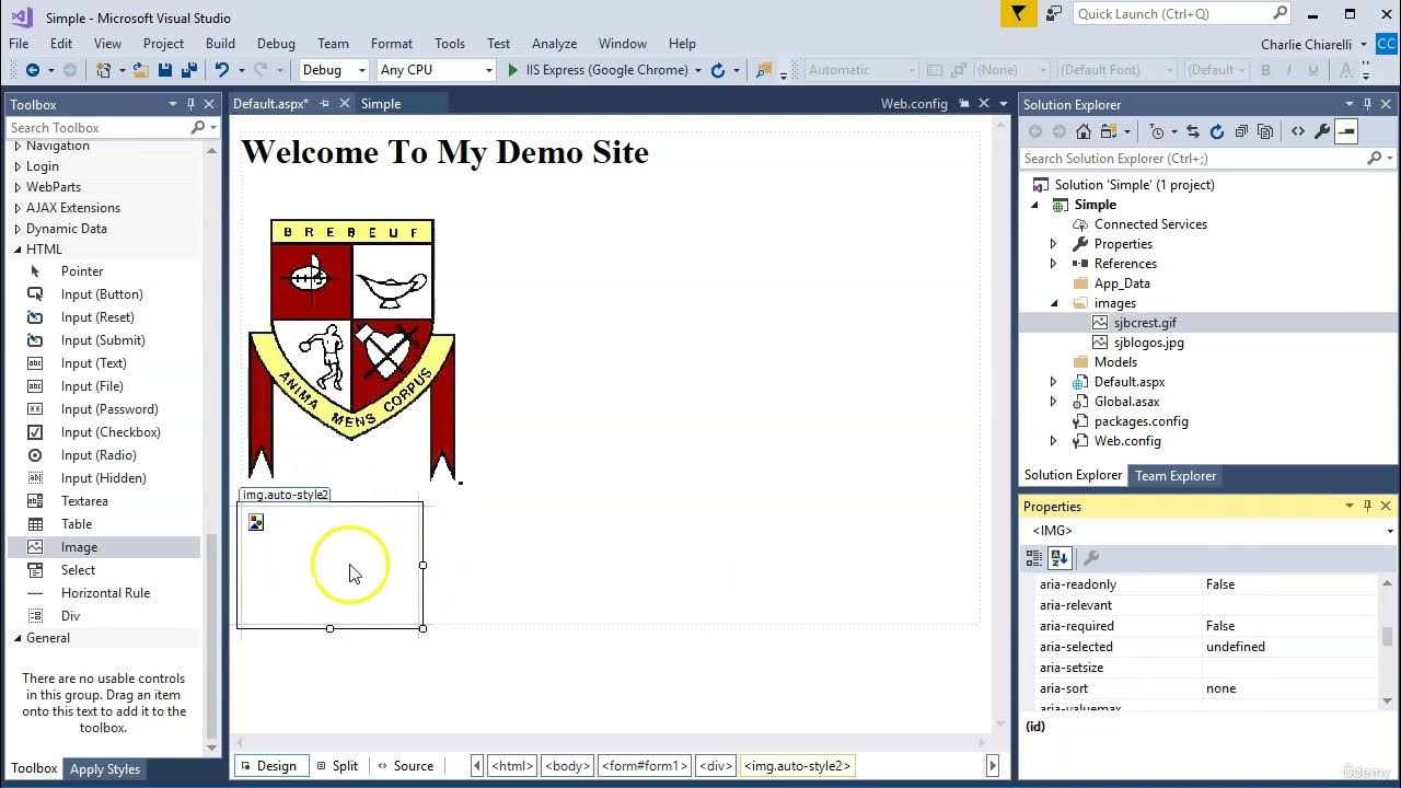 6 Getting Started using Visual Studio Creating a Simple Web Application ...