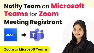How to Notify Team on Microsoft Teams for Zoom Meeting Registrant | Zoom to Microsoft Teams