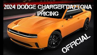 It's Official: 2024 Dodge Charger Daytona Pricing
