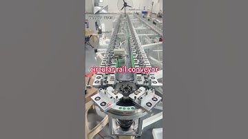 curved rails vertical conveyor，Customized ring track systems conveyor system,
