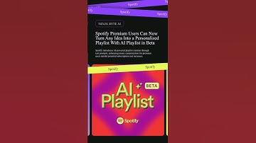 Spotify introduces AI playlist creation with text prompts. #ai #spotify #music #playlist #shorts