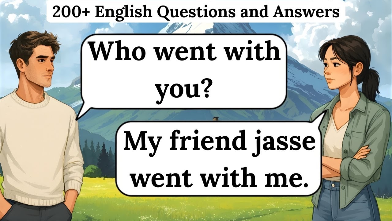 ✅ 200+ Common Questions and Answers in English | English Speaking Practice