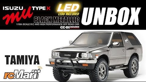 Tamiya 1/10 CC01 ISUZU MU Type X Black Metallic EP w/ LED Motor Unbox!