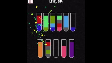 Water sort puzzle level 204