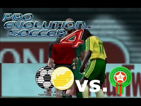 Pro Evolution Soccer 4 - South Africa vs. Morocco (OPTION FILE SHOWCASE ...