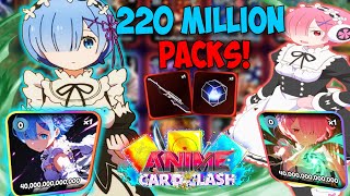 Another 220 Million Pack Opening In Anime Card Clash With 600 Luck