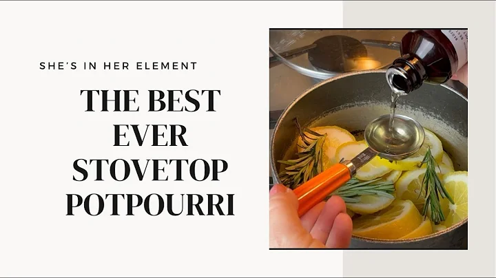 THE BEST Stovetop Potpourri.. Making your home smell like Williams Sonoma
