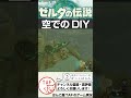 【ティアキン】空でのDIYを試みるも踏んだり蹴ったりな配信者【ゼルダの伝説ティアーズオブキングダム】#short