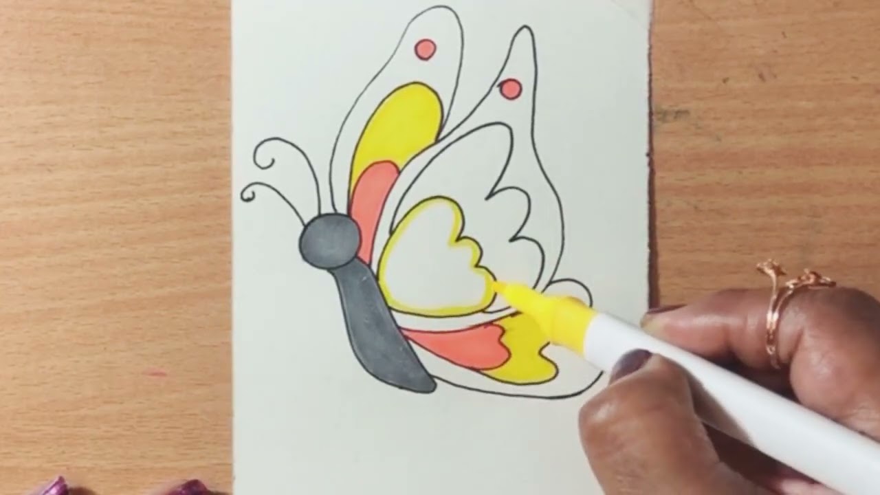 How to draw cute butterfly 🦋 
