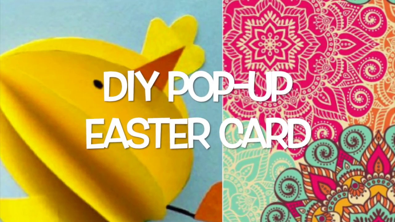 DIY EASTER POP-UP CARD | easy pop-up | easter gifts with kids
