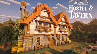 How to Build a Cozy Medieval Tavern & Inn | Minecraft | Village Glow-Up 11