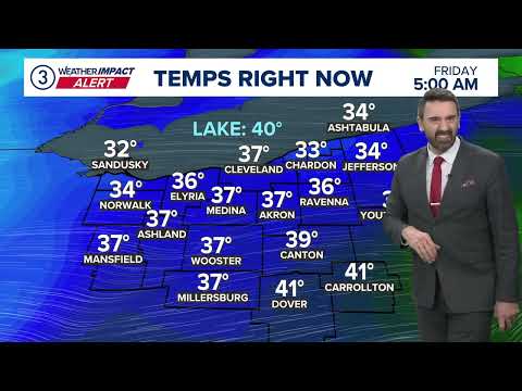 Cleveland weather forecast: Rapid freeze, some snow and windy conditions