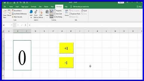 สร้างปุ่มกดนับจำนวน VBA Excel