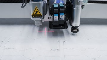 Automatic Leather/Fabric Cutting Machine with Inkjet and Punching
