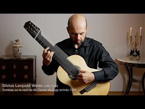 André Simão plays S.L. Weiss' Tombeau sur la mort de M. Comte de Logy  on 11-string guitar