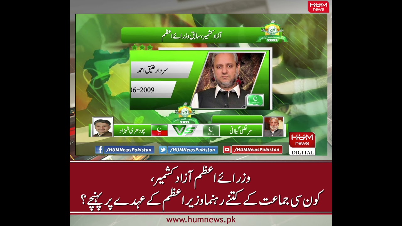 Prime Minister of Azad Kashmir, how many leaders of which party took the seat of Prime Minister?