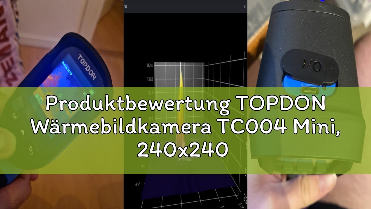 TOPDON Wärmebildkamera TC004 Mini – 240x240 IR-Auflösung, 15 H Akku, -20°C Bis 450°C, 25 Hz – Ideal Für Hauswartung & Leckageprüfung