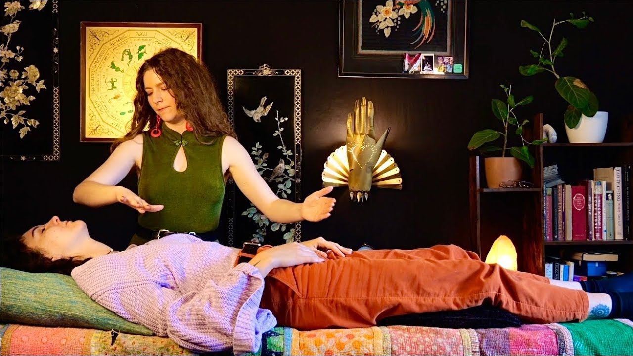 ASMR Reiki | Real Person Energy Healing Session (guided meditation, soft spoken, relaxing music)