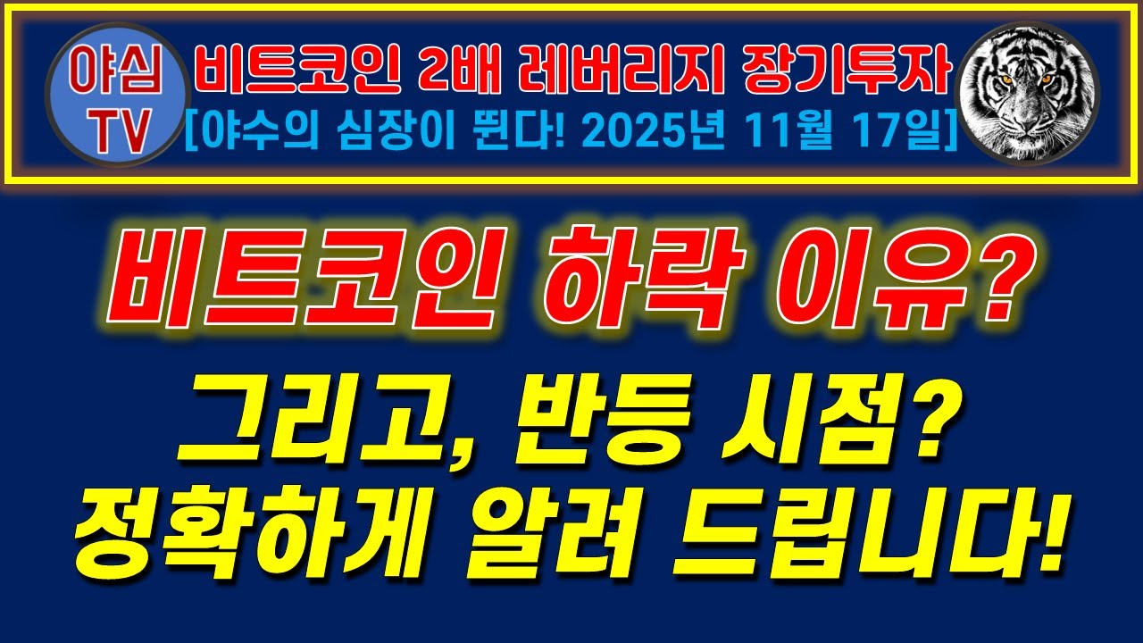 비트코인X2 장기투자] 비트코인 하락 이유! 그리고, 반등 시점 정확하게 알려 드립니다! [경제적자유ㅣ확실한 노후준비ㅣ야심매매법] -  YouTube