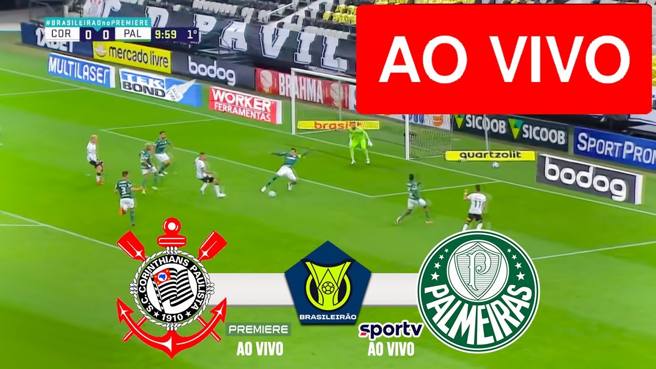 AO VIVO e de graça! Assista Palmeiras x Corinthians com imagens e sem  gastar 1 real