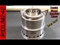 Lixada Portable Stainless Steel Gasifier Wood Stove