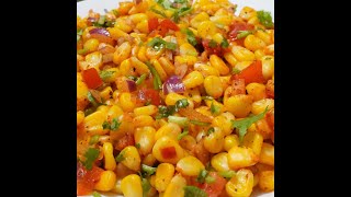 Street Style Masala Corn Chaat #shorts #realfeast