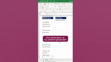 Excelde Yinelenen Değerleri Kaldırma 💼📊 #excel #exceltips