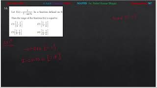 Let1f(x)=1/7 - sin 5x be a function defined on R.Then the range of the function f(x) is equal to: