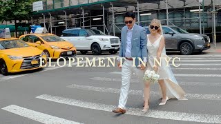 NYC Wedding Vlog | Elopement in Central Park, Minimoon in Chicago, Preparing For Long Distance